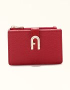 Furla Кожен портфейл с лого Червен