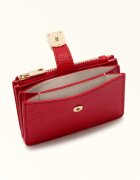 Furla Кожен портфейл с лого Червен