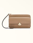 Furla Кожен портфейл с отделяща се каишка за китката Светлокафяв