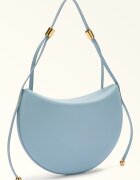 Furla Кожена чанта Half-Moon Лавандула