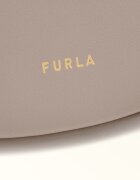 Furla Кожена чанта Half-Moon Прашен люляк