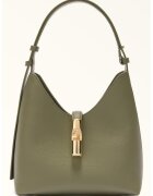 Furla Кожена чанта Хобо Goccia с метален детайл