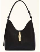 Furla Кожена чанта Хобо Goccia с метален детайл