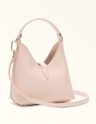 Furla Кожена чанта Iride с допълнителна презрамка Бледо розово