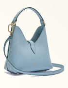 Furla Кожена чанта Iride с допълнителна презрамка Лавандула