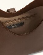 Furla Кожена чанта Iride с допълнителна презрамка Тъмнокафяв