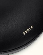 Furla Кожена чанта-полумесец за рамо Delizia Черен