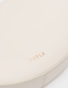 Furla Кожена чанта-полумесец за рамо Delizia Крем