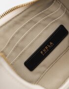 Furla Кожена чанта-полумесец за рамо Delizia Крем