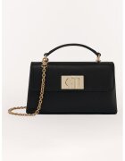 Furla Кожена чанта през рамо 1927 с капаче и презрамка с верижка