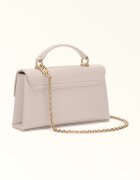 Furla Кожена чанта през рамо 1927 с капаче и презрамка с верижка Светлорозов