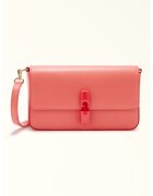Furla Кожена чанта през рамо Iride с капаче - Яркорозово