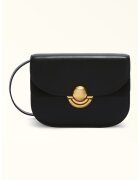 Furla Кожена чанта през рамо с релеф