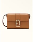 Furla Кожена чанта през рамо с лого