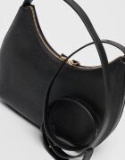 Furla Кожена чанта за рамо Goccia Черен