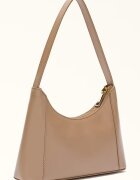 Furla Кожена чанта за рамо с метално лого