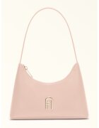 Furla Кожена чанта за рамо с метално лого