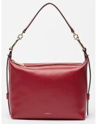 Furla Кожена чанта за рамо с отделяща се презрамка - Червен