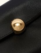 Furla Кожена ръчна чанта Sfera Soft с допълнителна презрамка Черен
