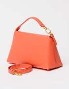 Furla Кожена ръчна чанта Sfera Soft с допълнителна презрамка Коралово червено