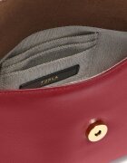 Furla Кожена ръчна чанта Sfera Soft с допълнителна презрамка Тъмночервен