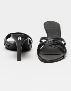 Furla Кожени чехли Essential с ток Черен