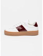 Furla Кожени спортни обувки с метално лого - Бял/Виолетов