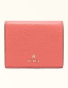Furla Кожено портмоне Camelia с двойно прегъване Яркорозово/Пастелнорозов