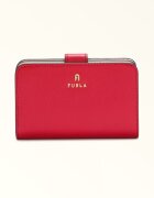 Furla Кожено портмоне Camelia с лого Аленочервен