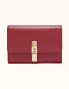 Furla Кожено портмоне с капаче Тъмночервен