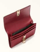 Furla Кожено портмоне с капаче Тъмночервен