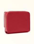 Furla Кожено портмоне с лого Червен