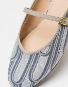 Furla Обувки Etoile с лого Светло сив/Тъмносин/Небесносин