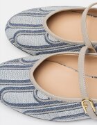 Furla Обувки Etoile с лого Светло сив/Тъмносин/Небесносин