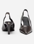 Furla Обувки с отворена пета и остър връх Тъмнокафяв
