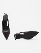 Furla Обувки с отворена пета и остър връх Тъмнокафяв