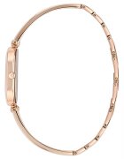 Furla Овален часовник от неръждаема стомана Rose Gold/Черен