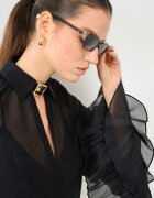 Furla Правоъгълни слънчеви очила с градиента Кафяв