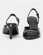 Furla Сандали Essential от лачена кожа Черен