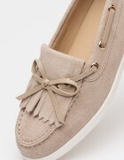 Furla Велурени мокасини nina Сиво-кафяв