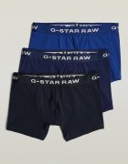 G-STAR Боксерки от органичен памук с лого на талията - 3 чифта Ултрамарин синьо/Кралско Синьо/Тъмносин