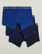 G-STAR Боксерки от органичен памук с лого на талията - 3 чифта Ултрамарин синьо/Кралско Синьо/Тъмносин