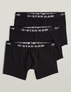 G-STAR Боксерки с лого 3 чифта Бял/Черен