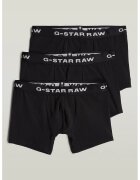G-STAR Боксерки с лого - 3 чифта - Бял/Черен