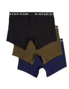 G-STAR Боксерки с памук - 3 чифта Зелен/Черен/Син