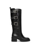 G STAR RAW Дамски ботуши естествена кожа - черни - EO-GUNES-4772-25