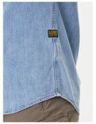 G STAR RAW Мъжка риза Raw деним светлосиня Син