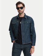 G STAR RAW Мъжко дънково яке - тъмносиньо - памук - дълъг ръкав - стандартна кройка