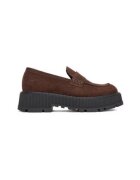 G STAR RAW Мокасини за дами G-Star Raw - естествена кожа - кафяви - слип-он - гумени презрамки