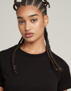 G-STAR Тениска от органичен памук Черен